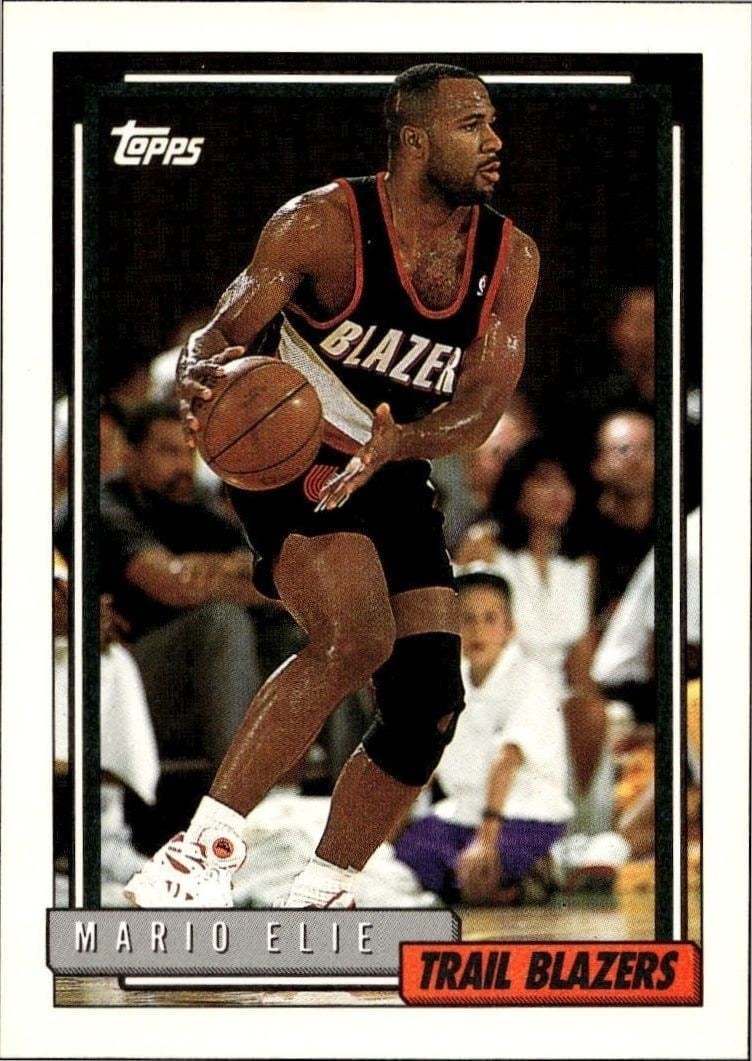 1992-93 Topps Mario Elie #289 trading card
