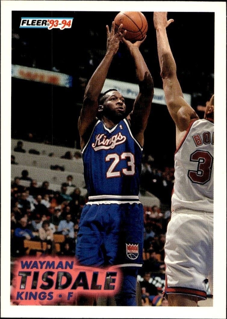 1993-94 Fleer Wayman Tisdale #185 trading card