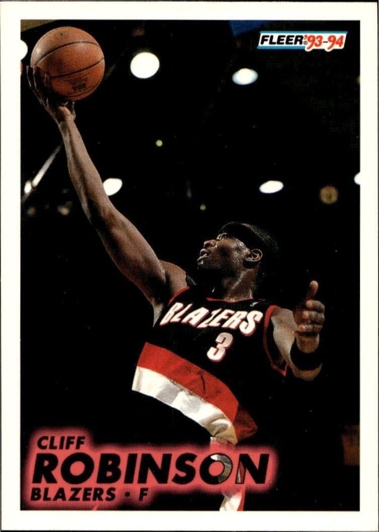 1993-94 Fleer Cliff Robinson #178 trading card