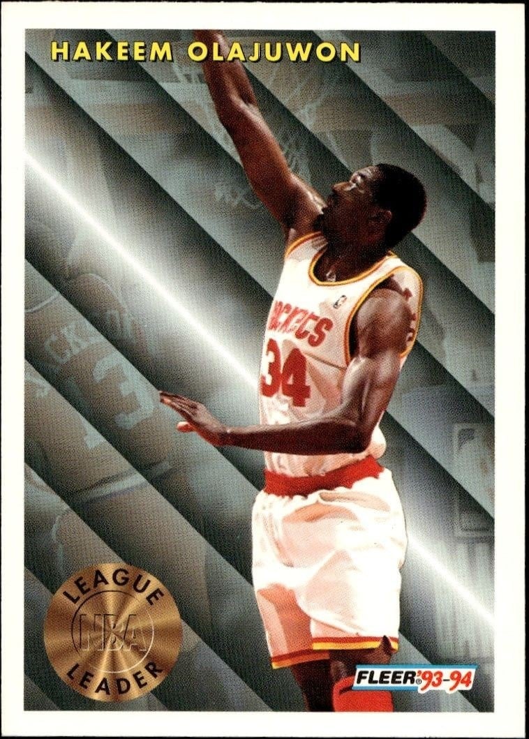 1993-94 Fleer Hakeem Olajuwon #225 trading card
