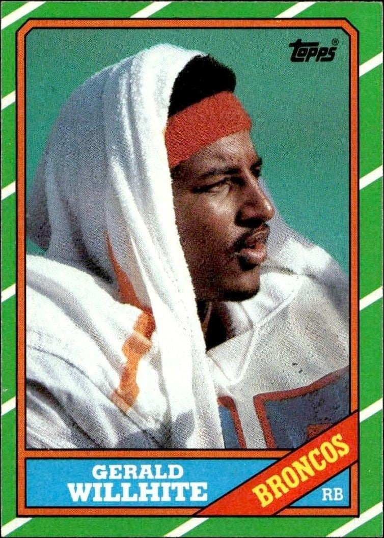 1986 Topps Gerald Willhite #111 trading card