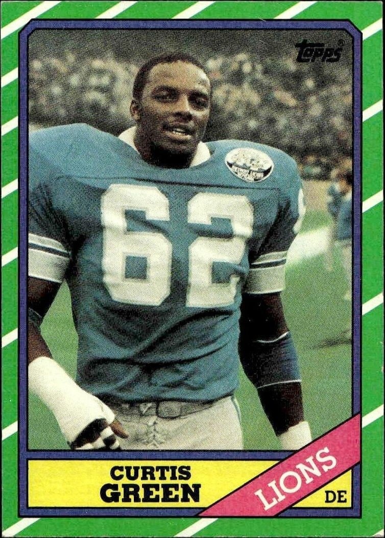 1986 Topps Curtis Green #250 trading card