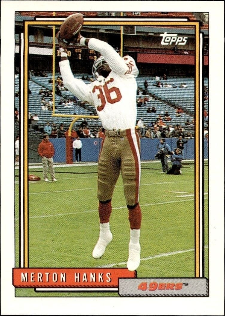 1992 Topps Merton Hanks #652 trading card