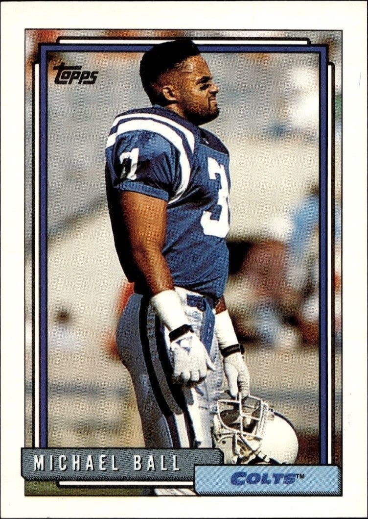 1992 Topps Michael Ball #399 trading card