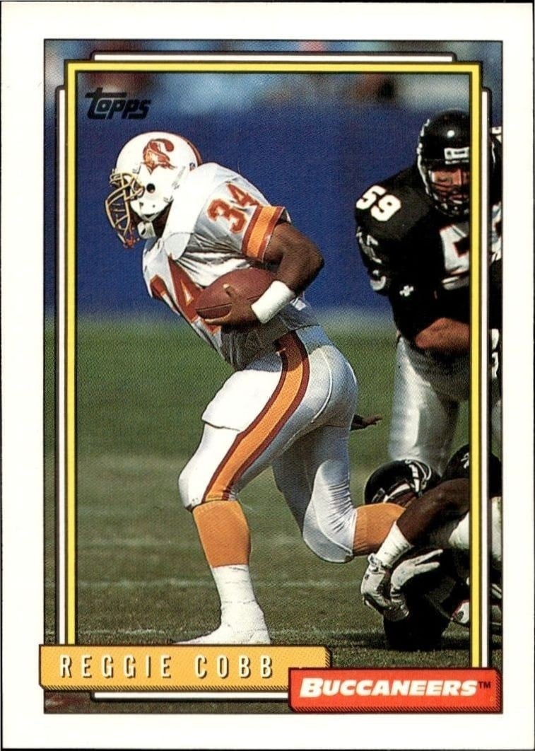 1992 Topps Reggie Cobb #221 trading card