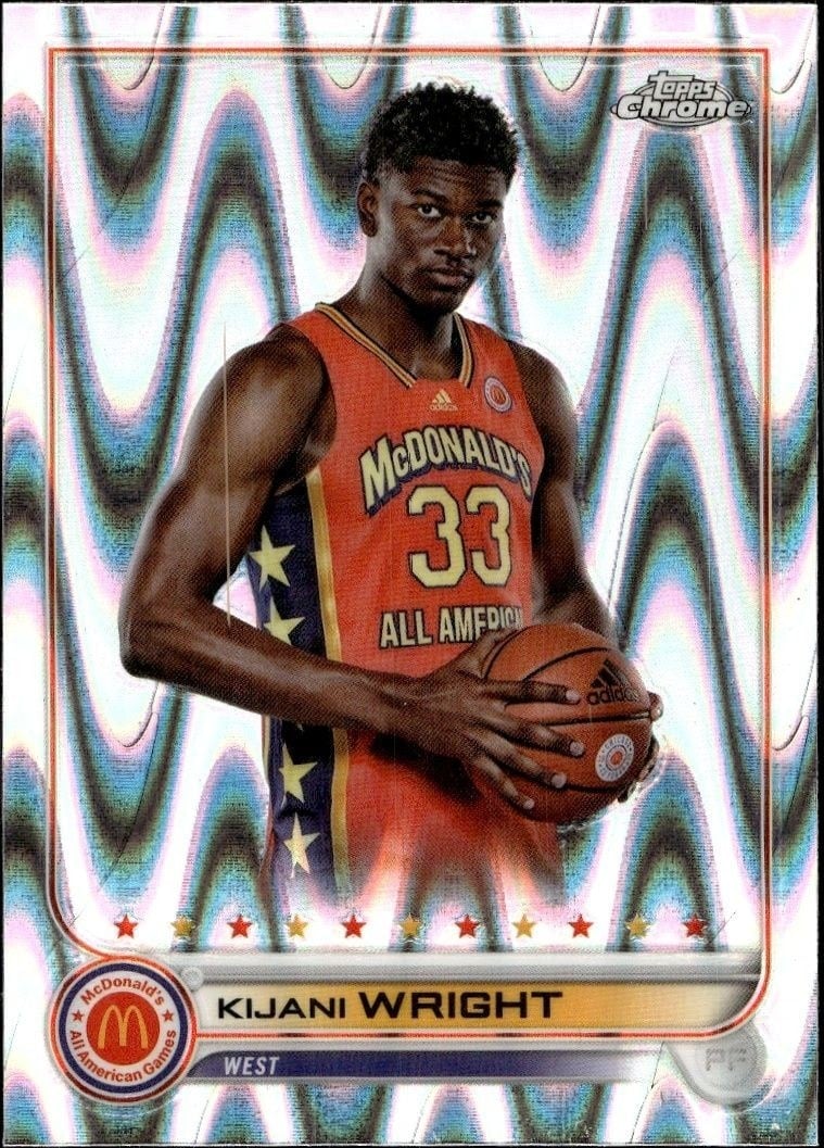2022-23 Topps McDonald's All American Games Kijani Wright #72 trading card