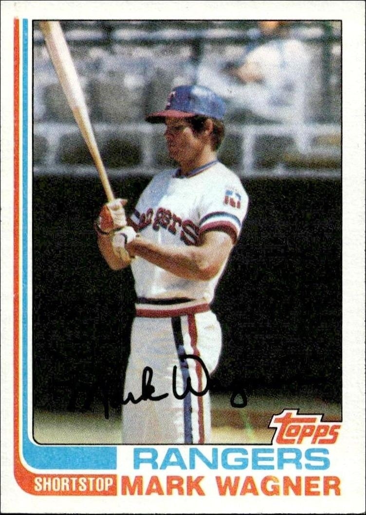 1982 Topps Mark Wagner #443 trading card