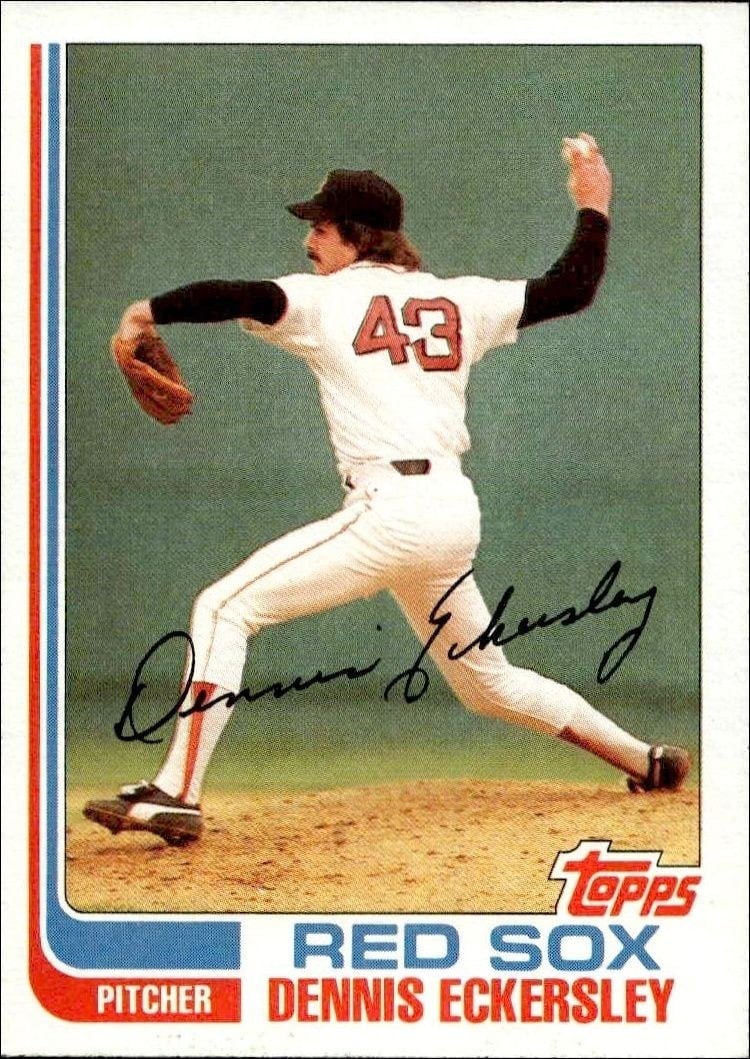 1982 Topps Dennis Eckersley #490 trading card