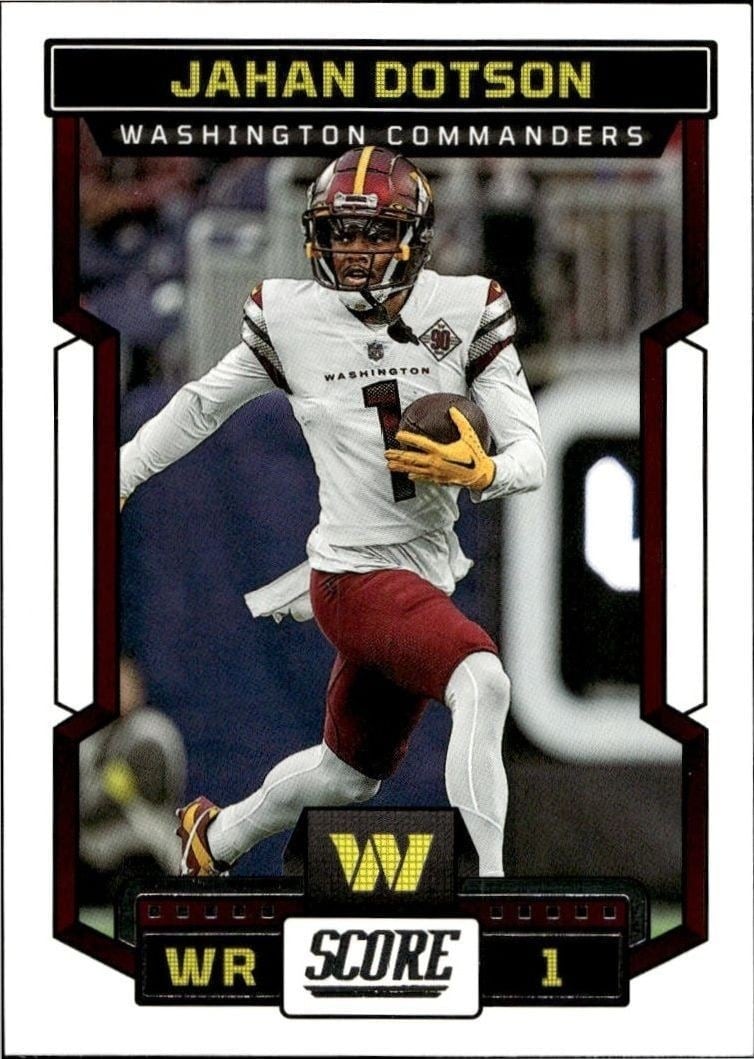 2023 Panini Score Jahan Dotson #256 trading card