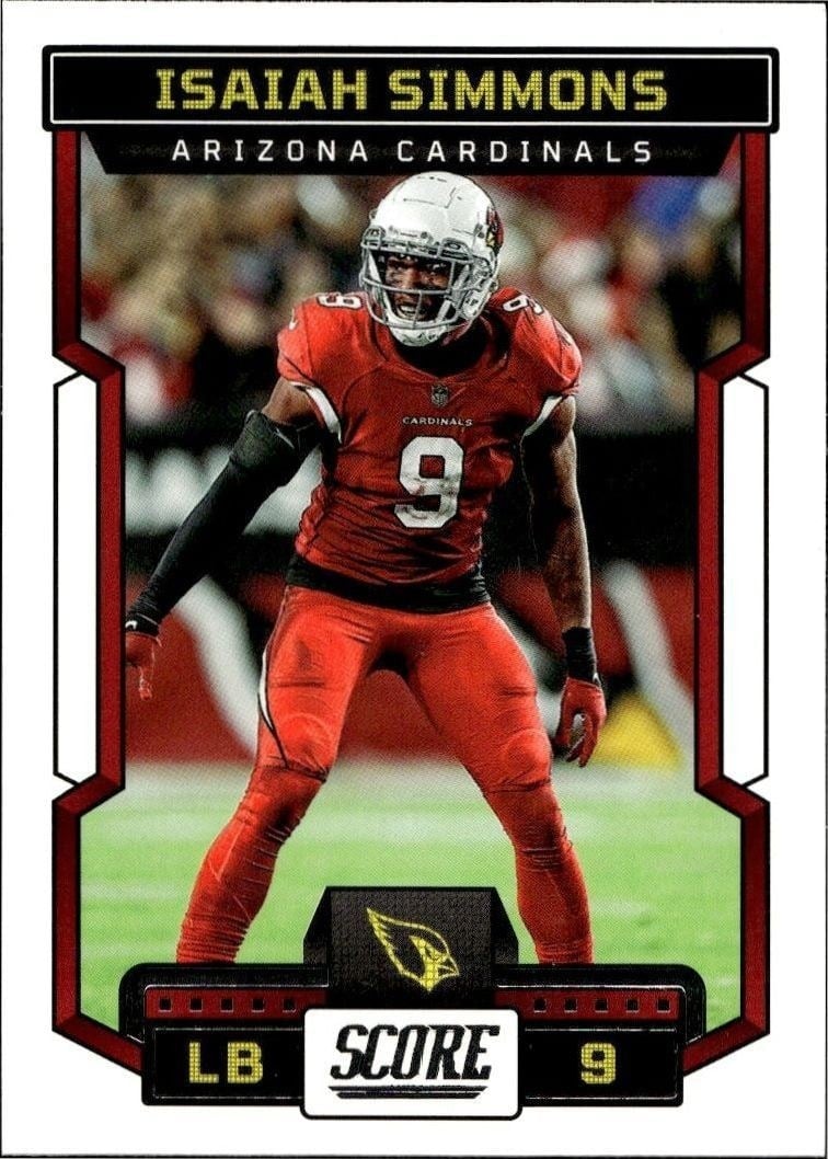 2023 Panini Score Isaiah Simmons #159 trading card