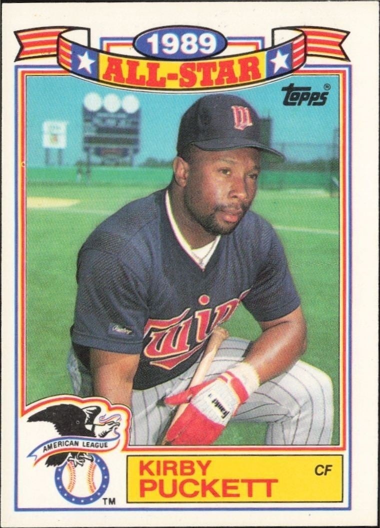 1990 Topps Kirby Puckett #18 trading card