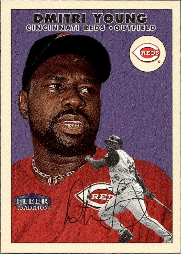 2000 Fleer Tradition Glossy Dmitri Young #144 trading card