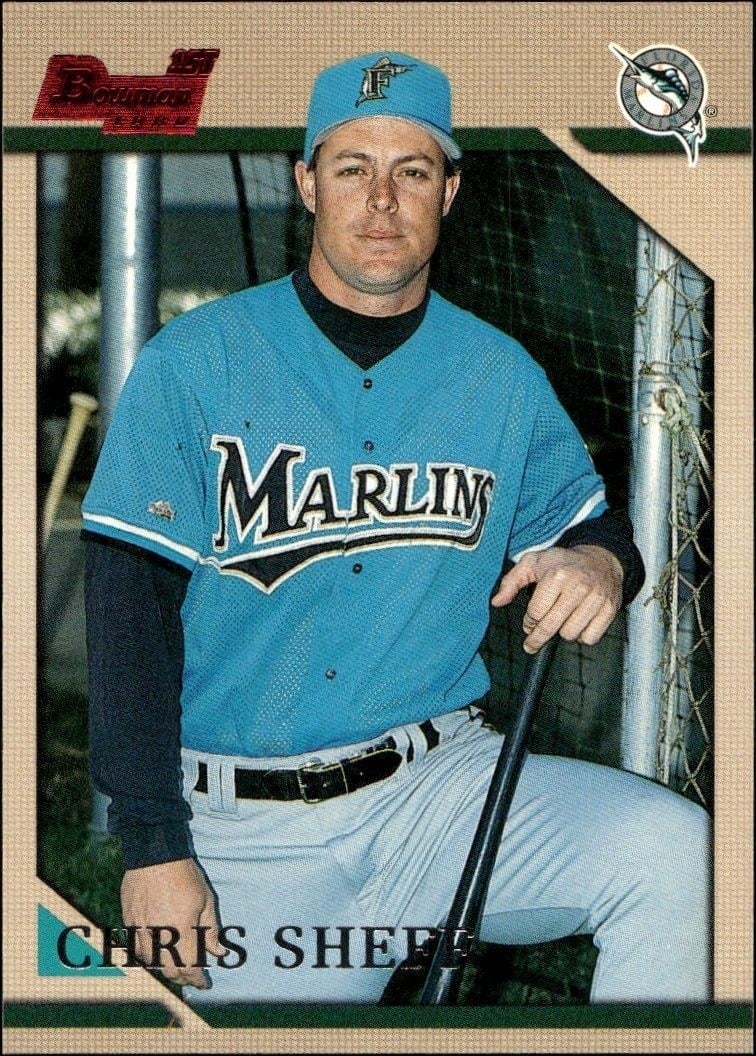 1996 Bowman Chris Sheff #284 trading card