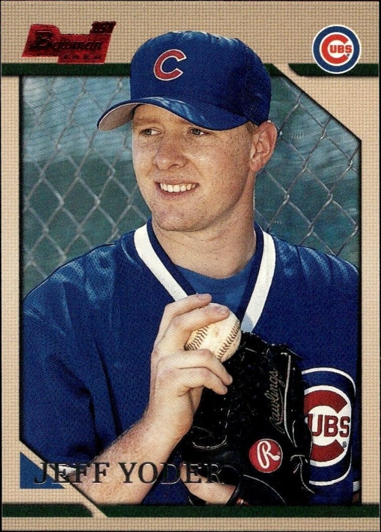 1996 Bowman Jeff Yoder #299 trading card