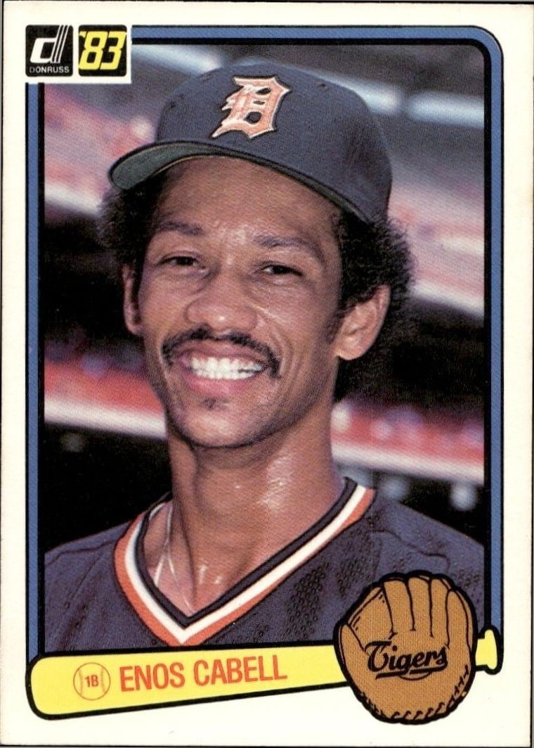 1983 Donruss Enos Cabell #202 trading card