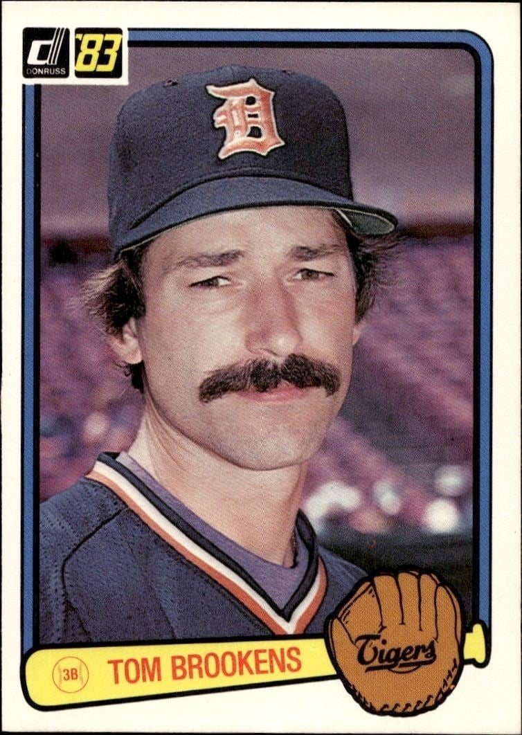 1983 Donruss Tom Brookens #454 trading card