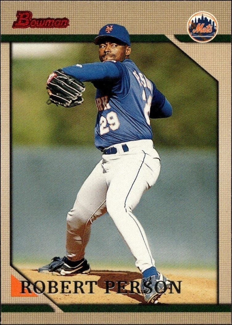 1996 Bowman Robert Person #317 trading card