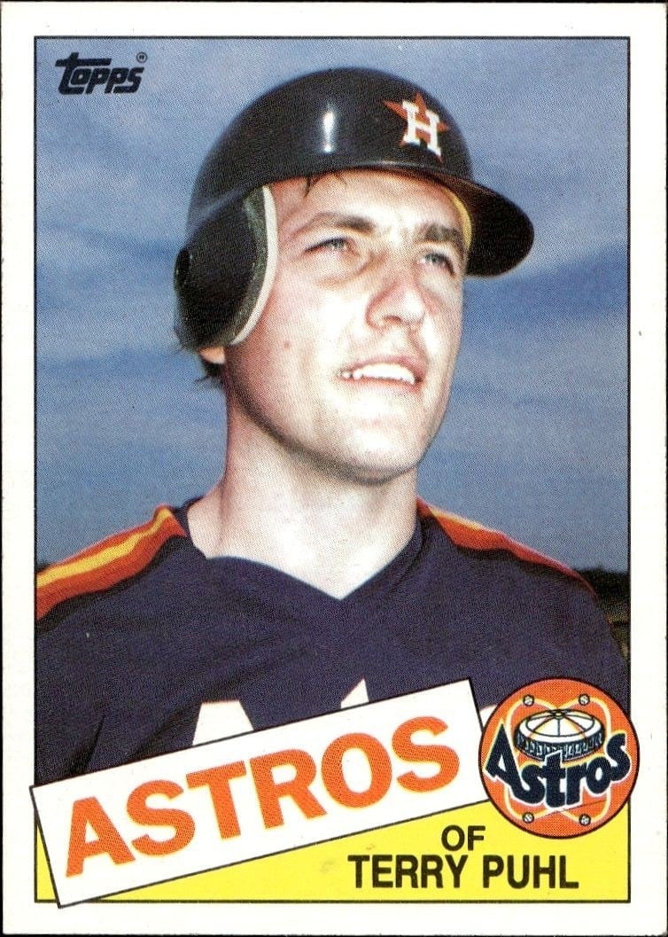 1985 Topps Terry Puhl #613 trading card