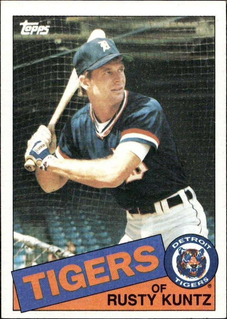 1985 Topps Rusty Kuntz #73 trading card