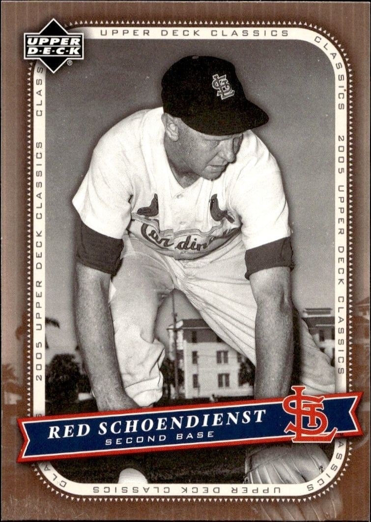 2005 Upper-Deck Classics Red Schoendienst #80 trading card