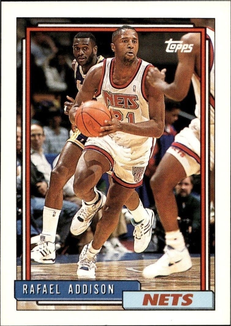 1992-93 Topps Rafael Addison #345 trading card