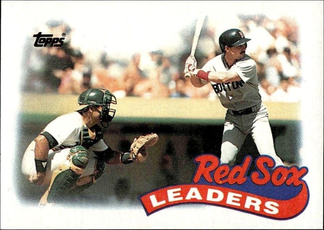 1989 Topps Red Sox Leaders #321 trading card