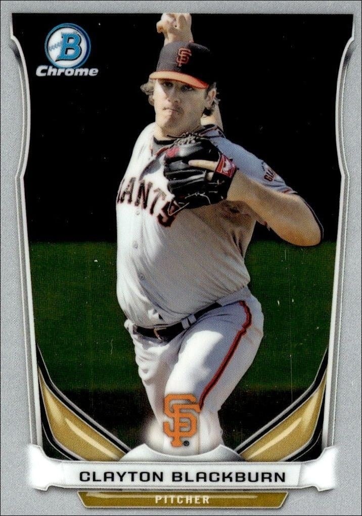 2014 Bowman Draft Picks Clayton Blackburn #CTP-83 trading card