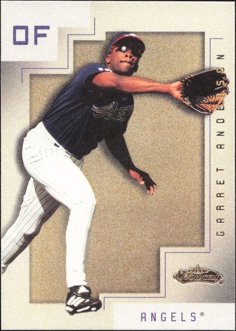 2001 Fleer Showcase Garret Anderson #35 trading card
