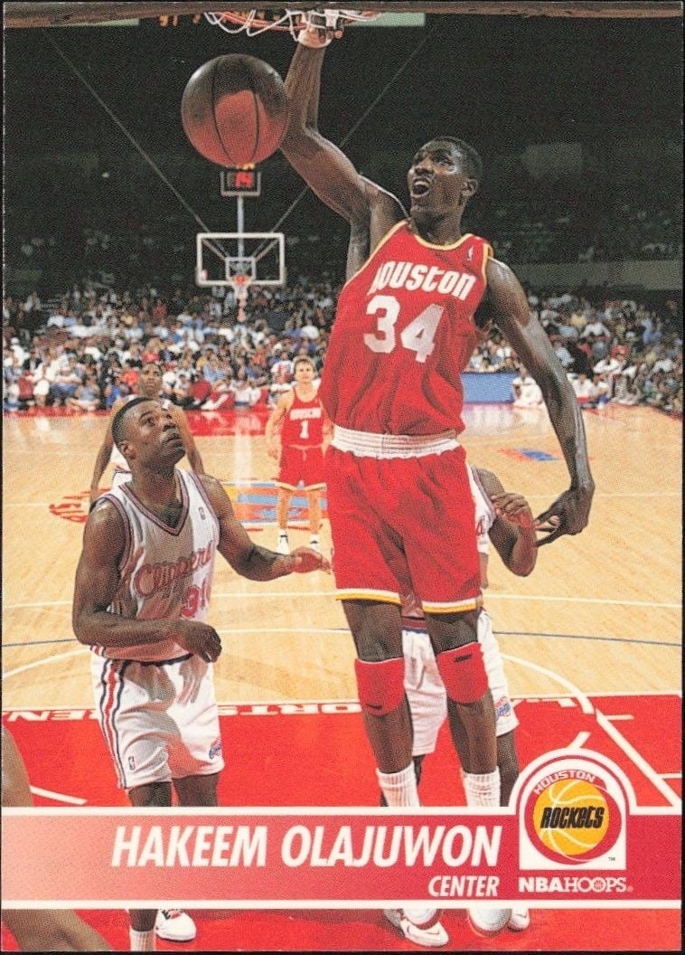 1994-95 Skybox NBA Hoops Hakeem Olajuwon #78 trading card