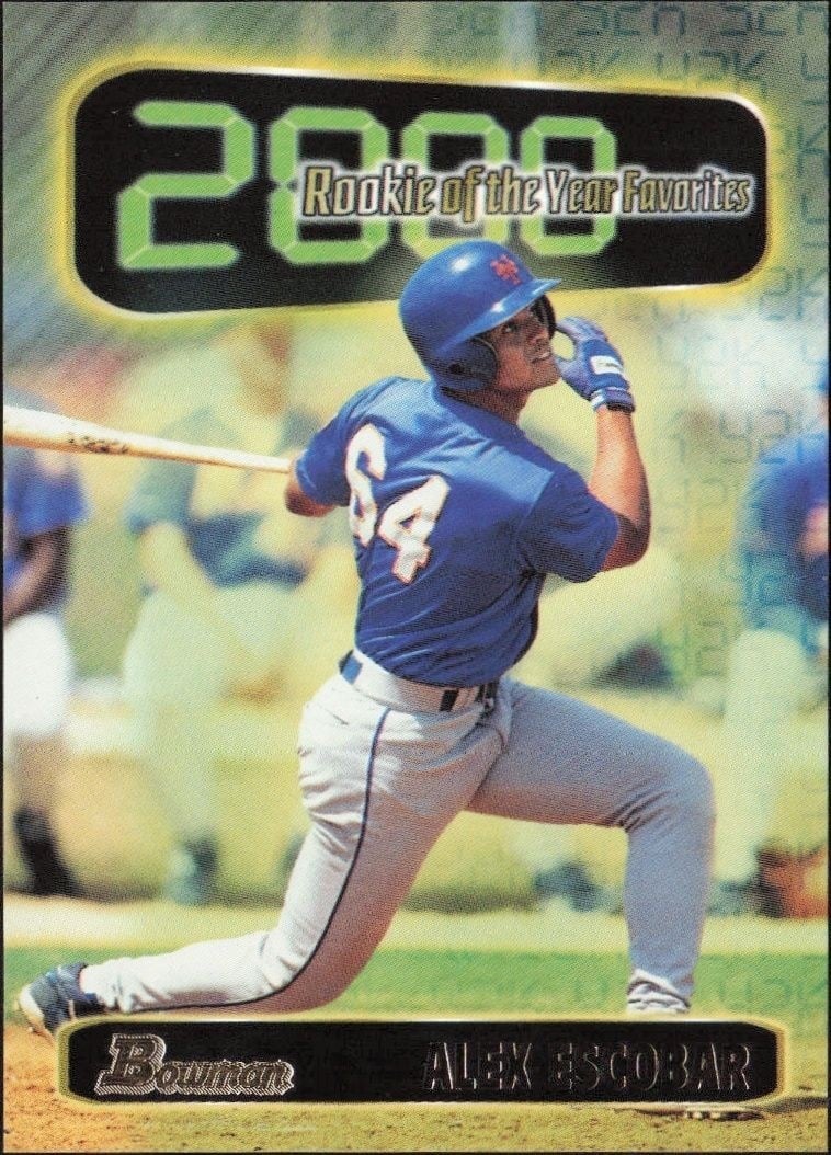 1999 Bowman Alex Escobar #ROY5 trading card