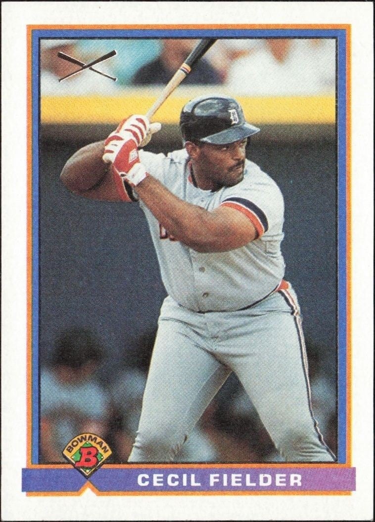 1991 Bowman Cecil Fielder #367 trading card