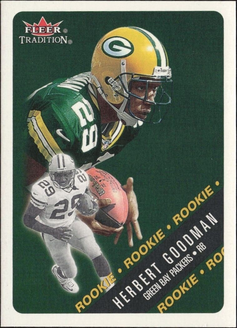 Herbert Goodman 2000 Fleer Tradition Glossy #426 Football Trading Card - Front 2000 Fleer Tradition Glossy Herbert Goodman #426 football trading card front