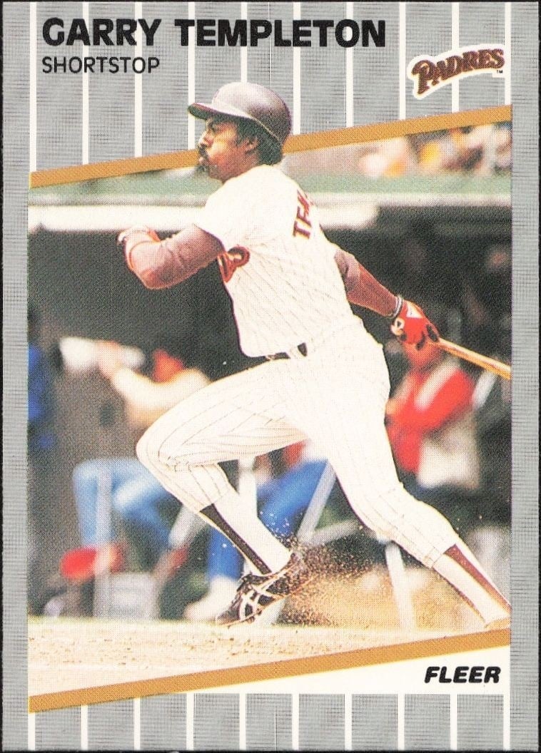 1989 Fleer Garry Templeton #319 trading card