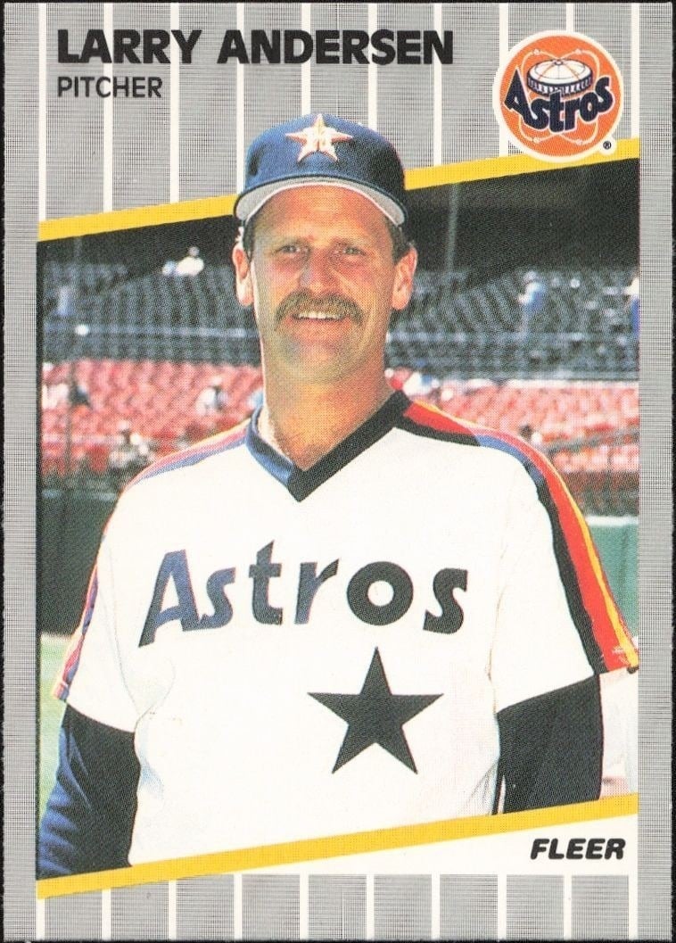 1989 Fleer Larry Andersen #349 trading card