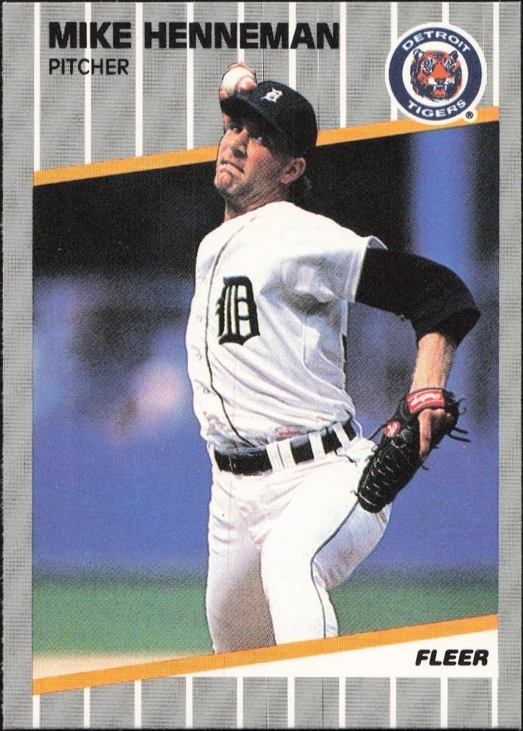 1989 Fleer Mike Henneman #134 trading card