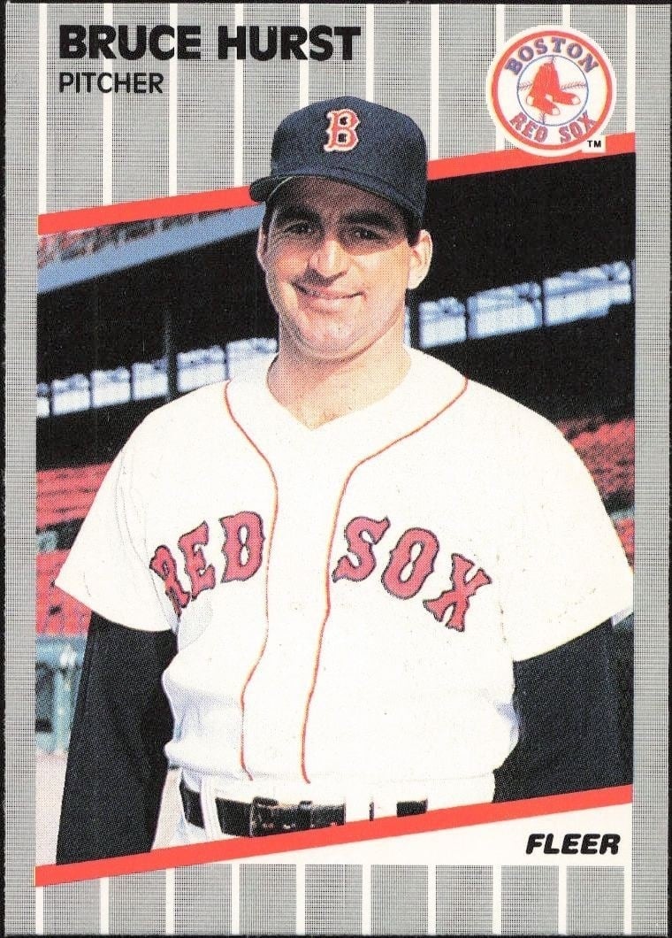 1989 Fleer Bruce Hurst #91 trading card