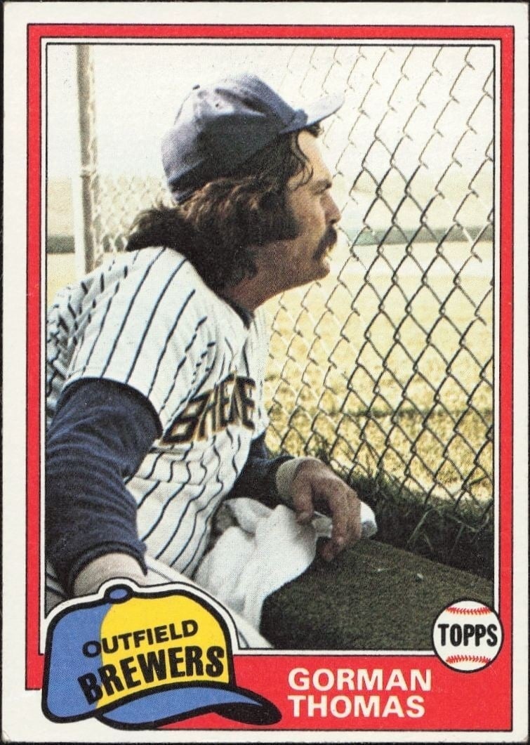 1981 Topps Gorman Thomas #135 trading card