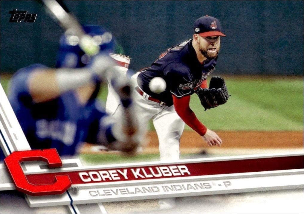 2017 Topps Series 2 Corey Kluber #669 trading card