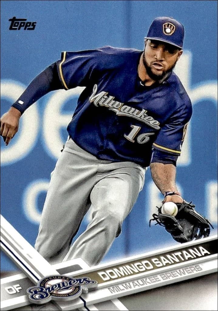 2017 Topps Series 2 Domingo Santana #628 trading card