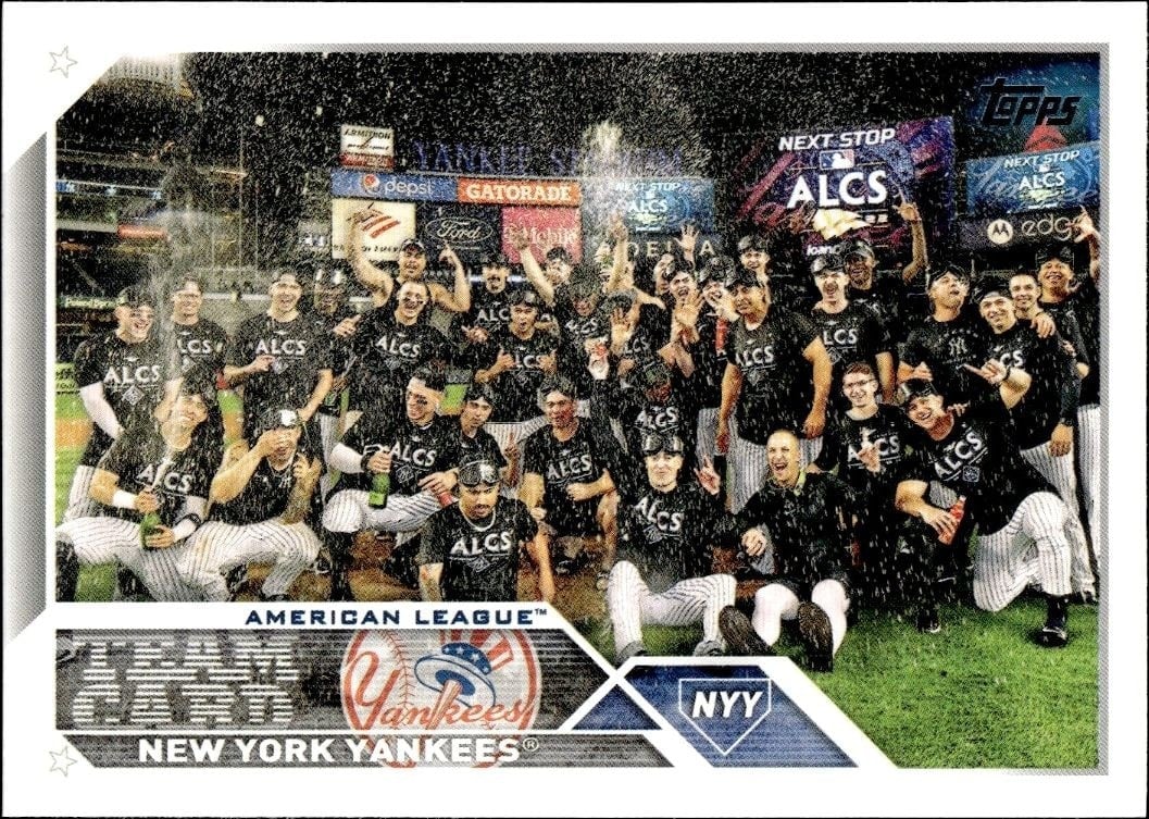 New York Yankees 2023 Topps Series 2 #516 Baseball Trading Card - Front 2023 Topps Series 2 New York Yankees #516 baseball trading card front