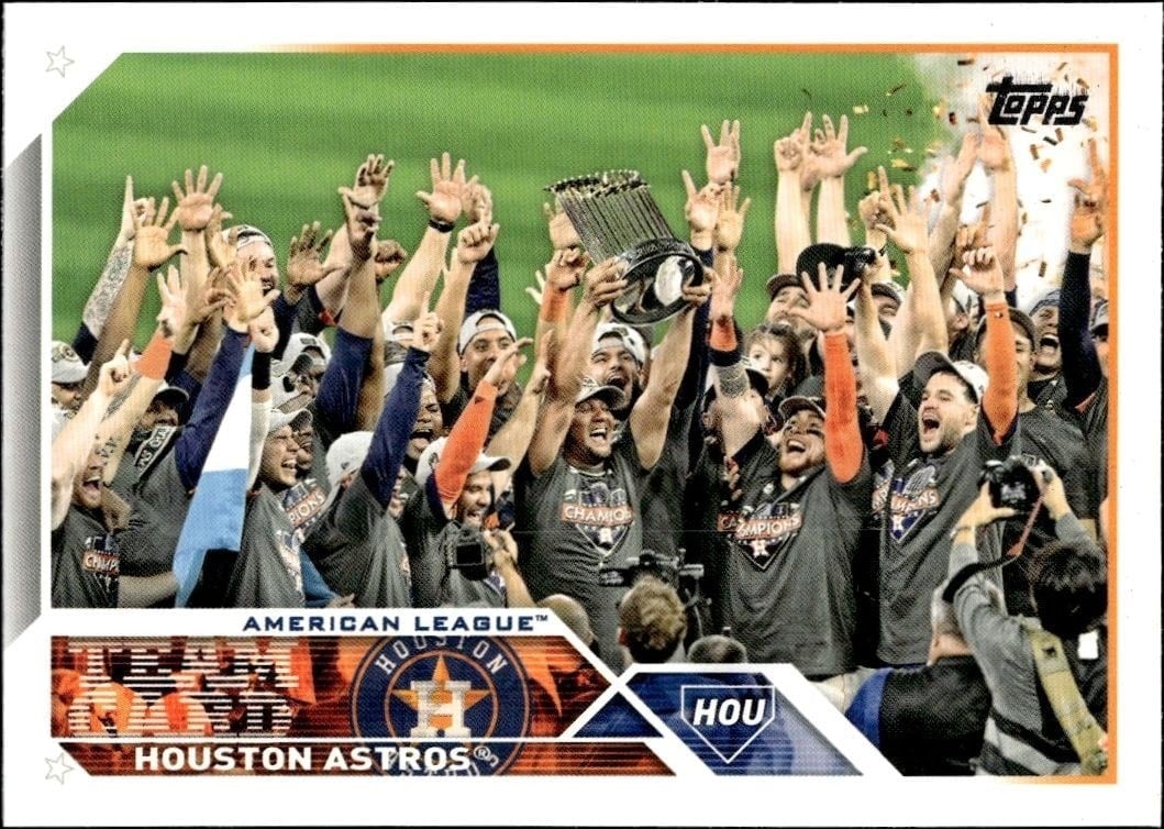 Houston Astros 2023 Topps Series 2 #534 Baseball Trading Card - Front 2023 Topps Series 2 Houston Astros #534 baseball trading card front