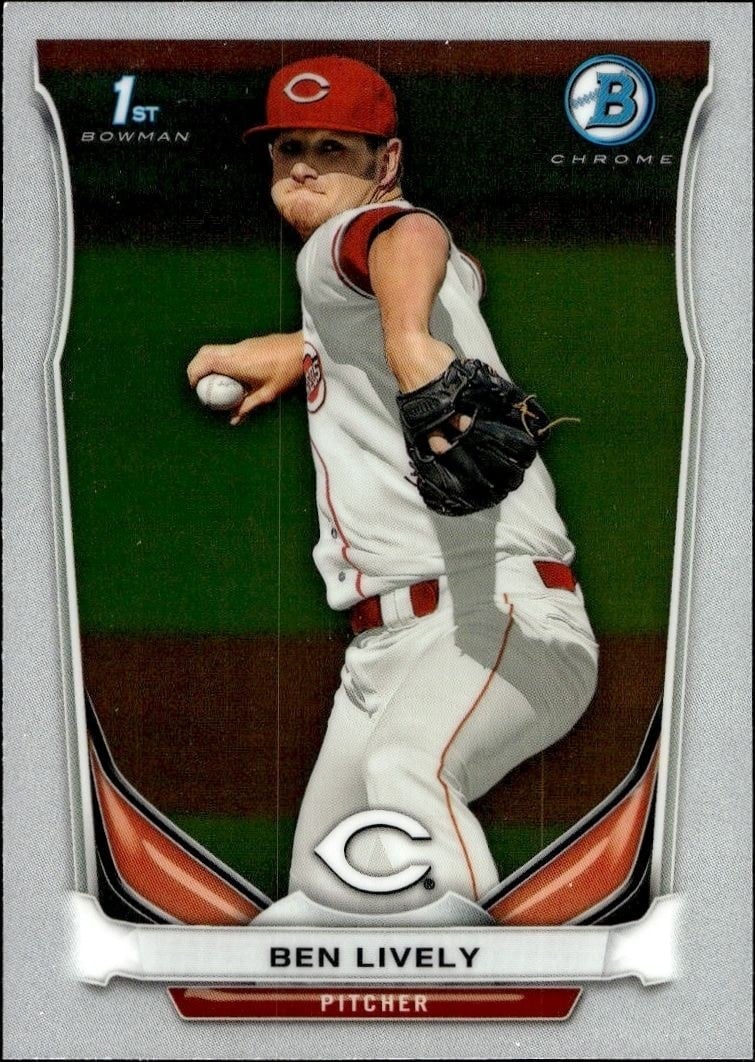 2014 Bowman Chrome Ben Lively #BCP66 trading card