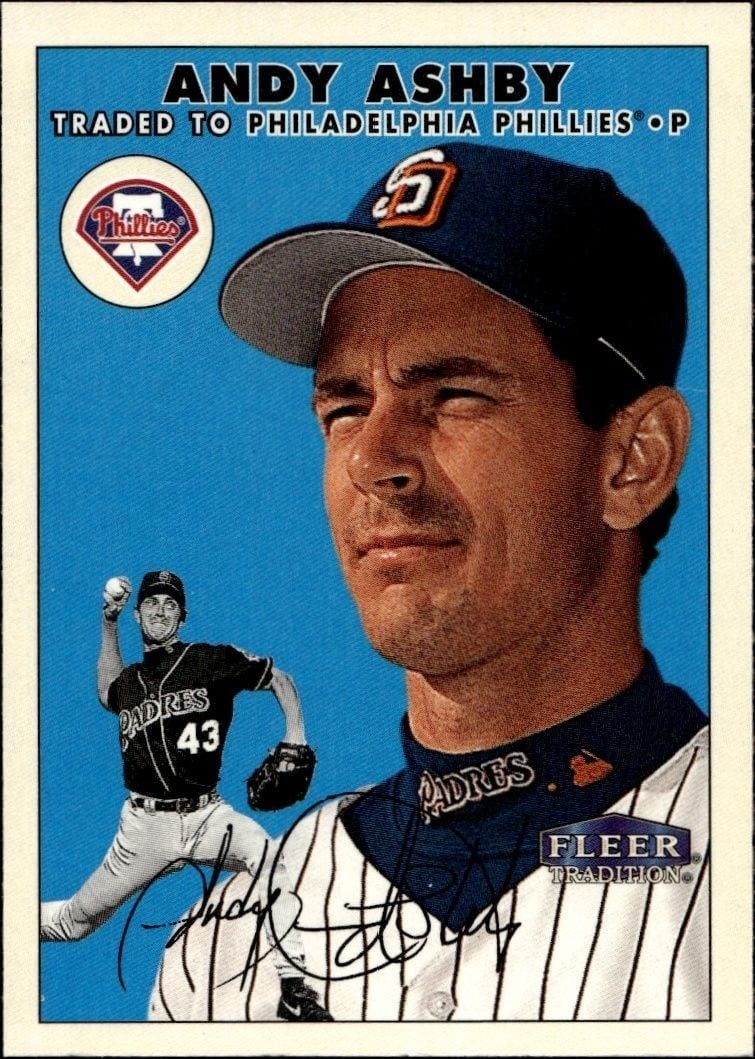 2000 Fleer Tradition Glossy Andy Ashby #302 trading card