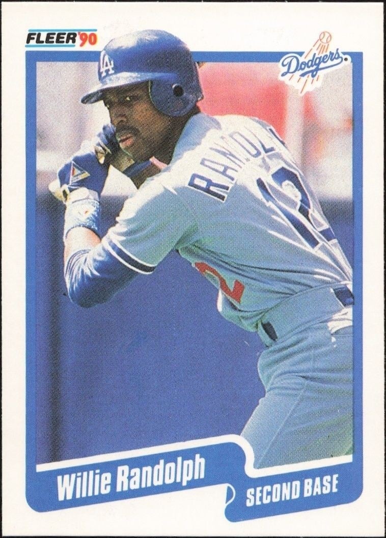 1990 Fleer Willie Randolph #406 trading card