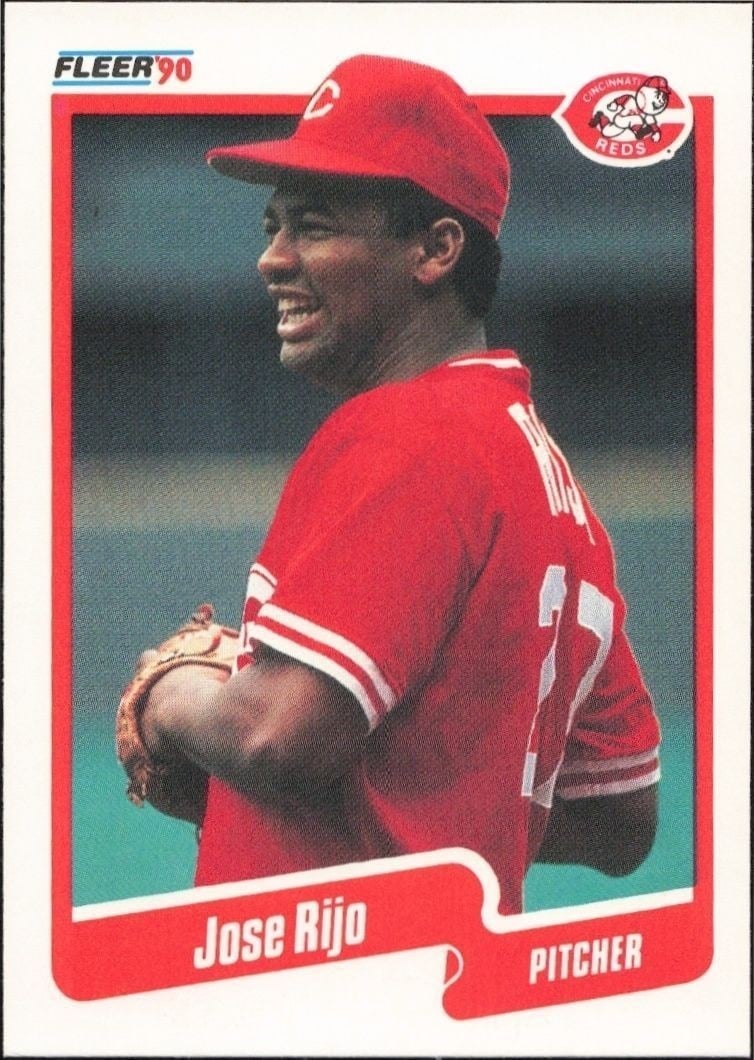 1990 Fleer Jose Rijo #430 trading card