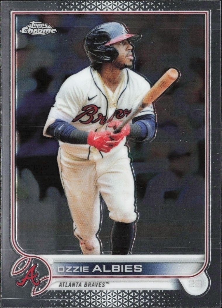 2022 Topps Chrome Ozzie Albies #205 trading card