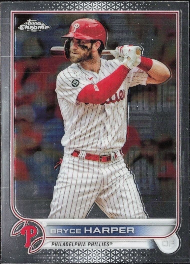 2022 Topps Chrome Bryce Harper #220 trading card