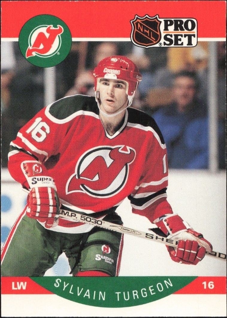 1990-91 Pro-Set Sylvain Turgeon #177 trading card