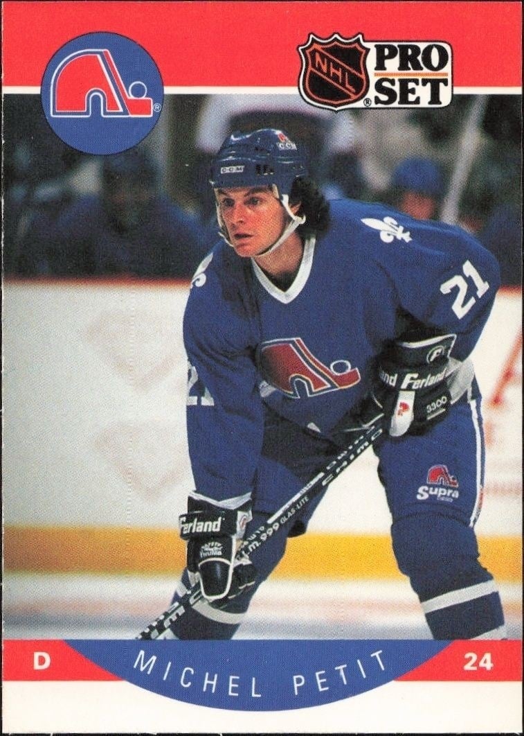 1990-91 Pro-Set Michel Petit #256 trading card