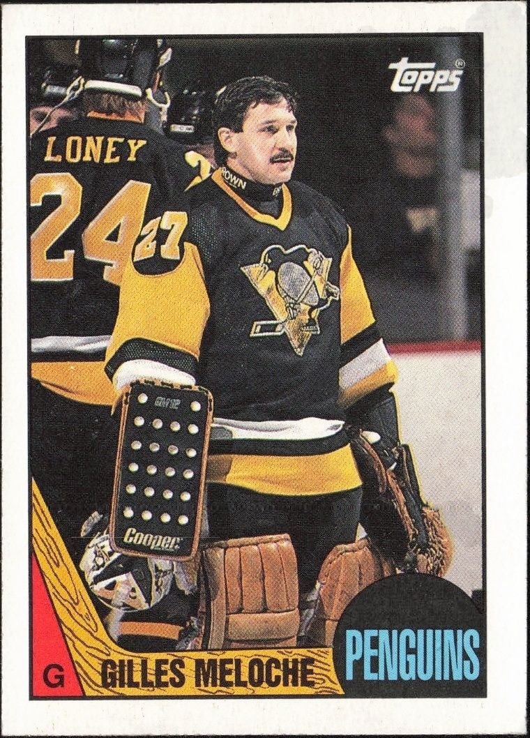 1987-88 Topps Gilles Meloche #107 trading card